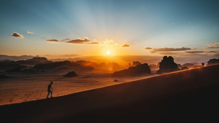 Sunset in the Hisma Desert